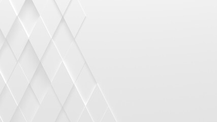 White Business Style Rhombus Background (3D Illustration)