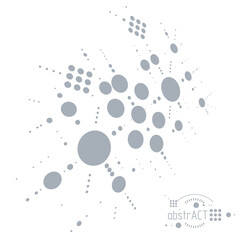 Poster - Engineering technological vector wallpaper made with circles and lines. Modern geometric composition can be used as template and layout. Abstract technical background.