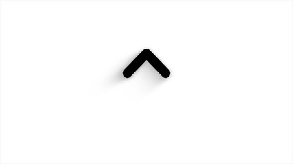 Leinwandbilder - Animated arrows for the overlay video layer. Swipe up animation for social media campaign videos.
