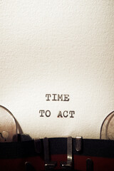 Poster - Time to act