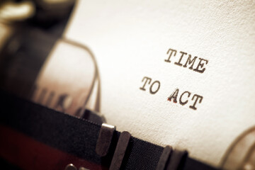 Poster - Time to act