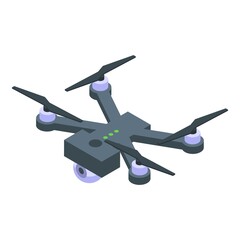 Poster - Drone device icon. Isometric of drone device vector icon for web design isolated on white background