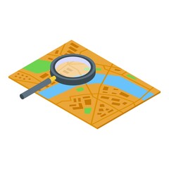 Wall Mural - Itinerary icon. Isometric of itinerary vector icon for web design isolated on white background