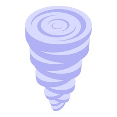 Poster - Storm weather icon. Isometric of storm weather vector icon for web design isolated on white background