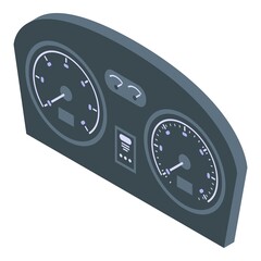 Poster - Engine dashboard icon. Isometric of engine dashboard vector icon for web design isolated on white background