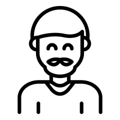 Poster - Kid generation icon. Outline kid generation vector icon for web design isolated on white background