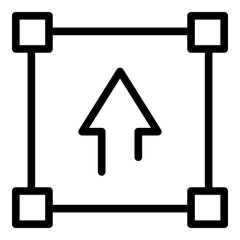 Poster - Redesign tool icon. Outline redesign tool vector icon for web design isolated on white background