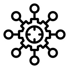 Poster - Adaptive changes icon. Outline adaptive changes vector icon for web design isolated on white background