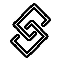 Poster - Internet chain icon. Outline internet chain vector icon for web design isolated on white background