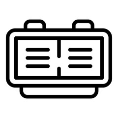 Poster - Working flexible hours icon. Outline working flexible hours vector icon for web design isolated on white background