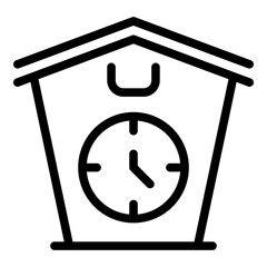 Poster - Part time job icon. Outline part time job vector icon for web design isolated on white background