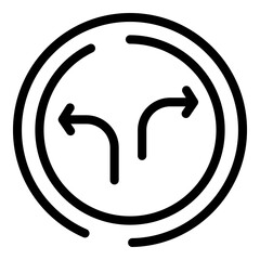 Poster - Social media repost icon. Outline social media repost vector icon for web design isolated on white background