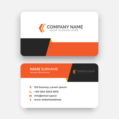 Wall Mural - horizontal simple business card template vector design