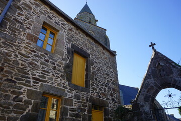 Wall Mural - old stone church in Brittany, France