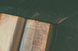 Image of an open bible at epistle after Matthew