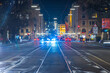 The Maximilianstraße Munich at night  in Munich city bavaria germany is one of the city's four royal avenues next to the Brienner Straße
