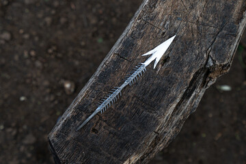 hand made arrow head created by datoga tribe.
