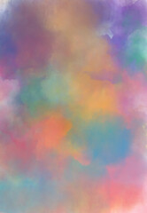 Wall Mural - abstract watercolor digital art painting soft focus for texture background