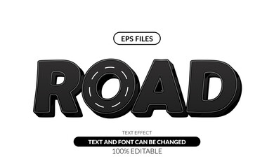 Aufkleber - adventure drive tyre road editable text effect.
