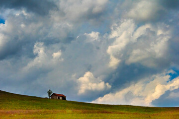 Poster - A little farm house on the slope of Mount Zlatibor, Serbia