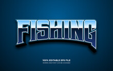 Fishing 3D Editable Text Style Effect