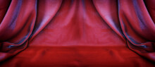 Elegant Dark Red Satin Silk Background.
