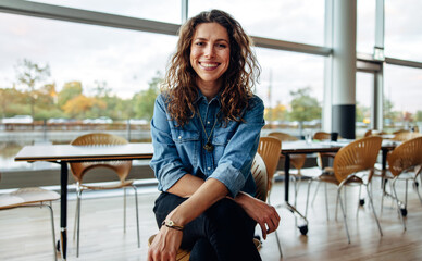 Successful businesswoman in modern office