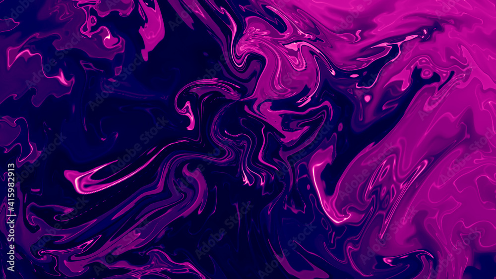 Trendy abstract colorful liquid background. Stylish marble wave texture illustraion. - obrazy, fototapety, plakaty 