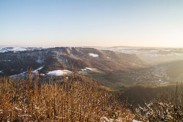 sunrise in the mountains