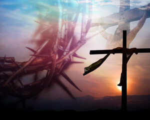 Wall Mural - Background photo manipulation for lent season