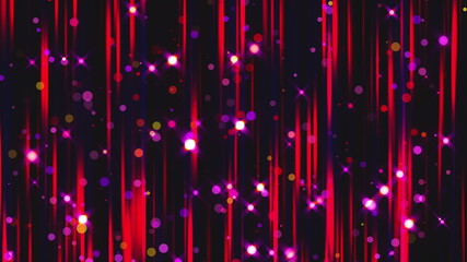 Poster - Colorful shiny rain, computer generated. 3d rendering of luxury art backdrop