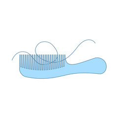 Wall Mural - Hair In Comb Icon