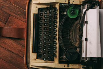 Fototapete - typewriter technology vintage mechanical technology old style