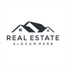 Real Estate Building Logo Design Vector