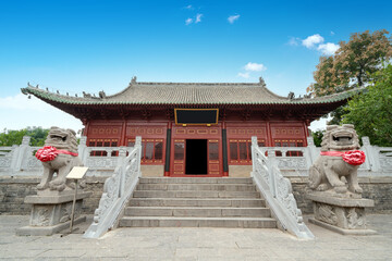 The main hall of Zhougong Temple has a history of more than 400 years, Luoyang, China.