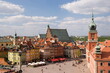 © robertharding - Elevated view over the Royal Castle and Castle Square (Plac Zamkowy), Old Town (Stare Miasto), UNESCO World Heritage Site, Warsaw, Poland, Europe