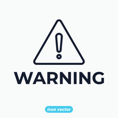 Poster - Danger warning sign icon. Danger warning sign symbol template for graphic and web design collection logo vector illustration