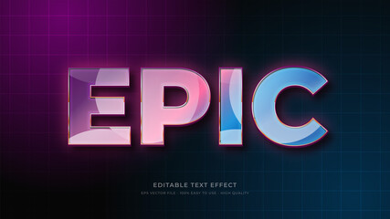 Leinwandbilder - epic editable text effect