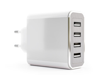 Universal four-port USB charger