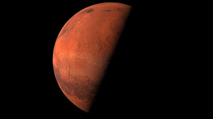 realistic and detailed mars