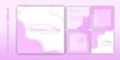 © Labib_Retro - Social Media post template. International Women's Day banner design. Set of social media template with pink feminine design.