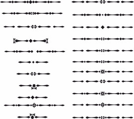 Poster - Decorative element divider separator and text break set 