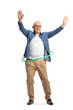 © Ljupco Smokovski - Full length portrait of a cheerful mature man spinning a hula hoop