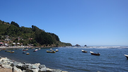 Boats in bay