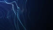 © Nazar - Futuristic point wave. Abstract background with a dynamic wave.Connecting background. Abstract wave. Artificial intelligence. Big data technology 3d rendering