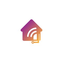 Wall Mural - Smart Home logo icon design concept illustration template