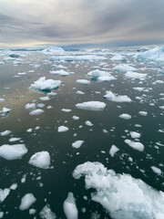 Poster - Ilulissat Icefjord at Disko Bay, Greenland, Danish Territory.