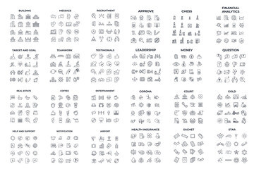 384 icon pack symbol template for graphic and web design collection logo vector illustration