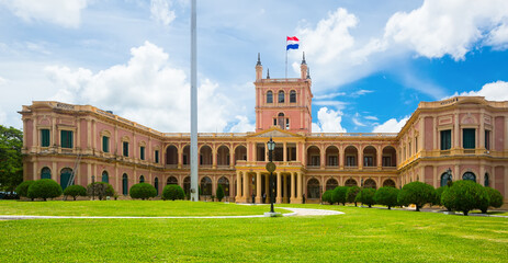 Poster - Presidential Palace de los Lopez with interesting architecture in Asuncion