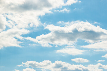 white clouds on a blue sky